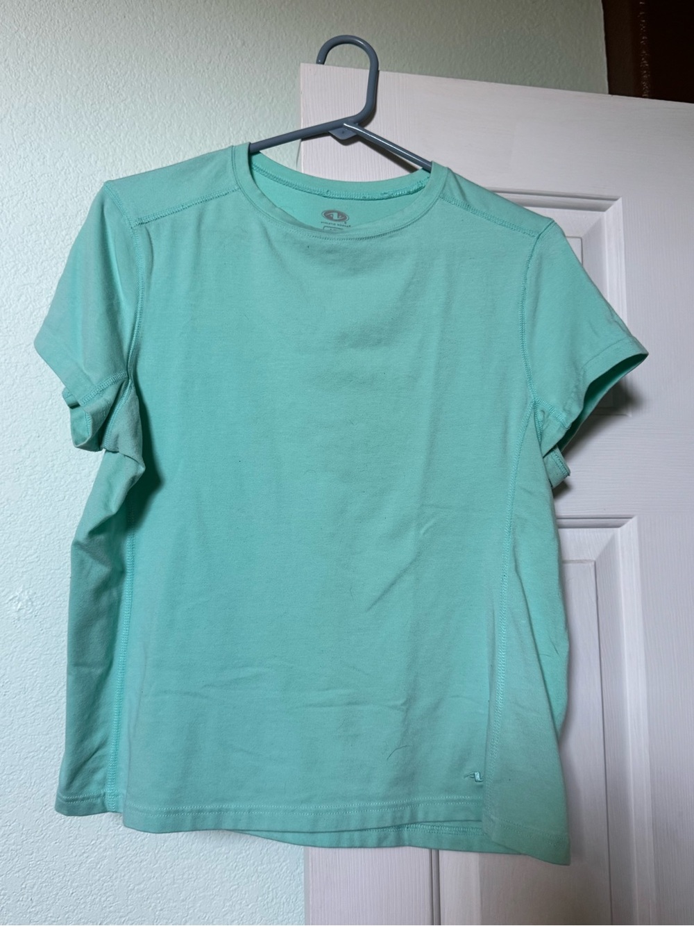 Athletic Works Mint Aqua Short Sleeve Crew Neck Tee